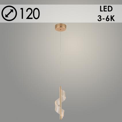 Подвес 3154/1 FGD золото 2х4W LED 3000-6000К d120 h1000, 24